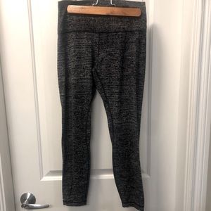 Lululemon Align pant. Black and white pattern, size 8.